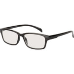 Reading Glasses for Men and Women - Terry Black Shiny Rectangular Frame Fashion Readers 4113